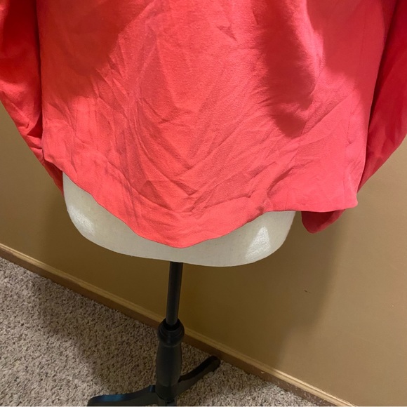 H&M Divided salmon color open front long sleeve lightweight blazer jacket sz 6 - Picture 3 of 11